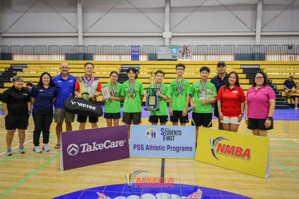 Agape 1 bags middle school badminton title