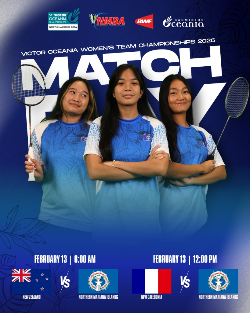 Match Day 1 Schedule – VICTOR Oceania Women’s Team Championships 2026