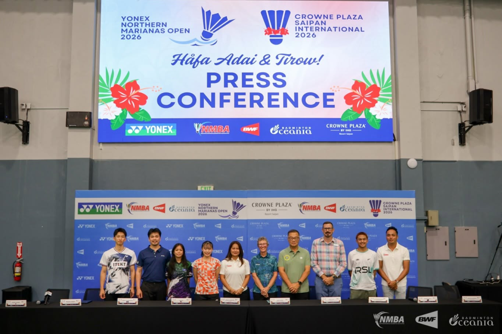 YONEX Northern Marianas Open and CROWNE PLAZA Saipan International Press Conference
